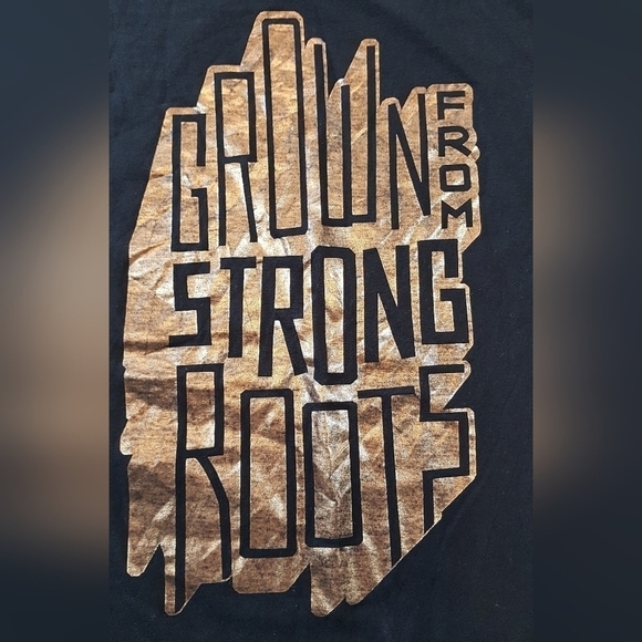 Black History Month Grown From Strong Roots Adult Tee - Picture 3 of 5